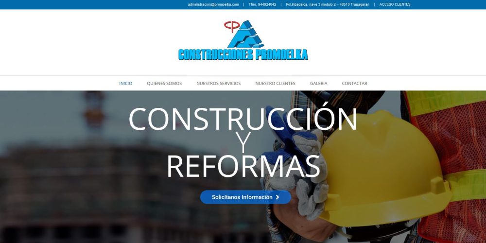 Nueva página web de Construcciones Promoelka